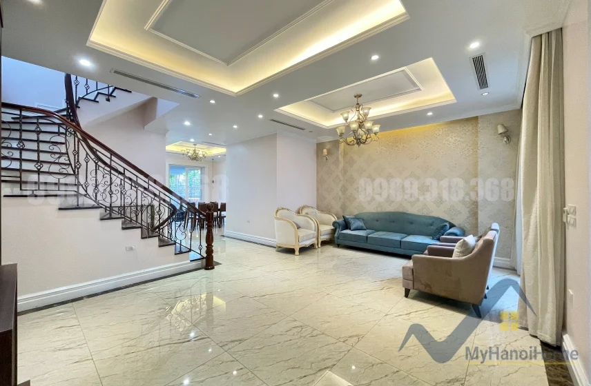 Xem ảnh 2: Ảnh 2: Biệt thự cho thuê tại KĐT Vinhomes Riverside gần BIS, có nội thất