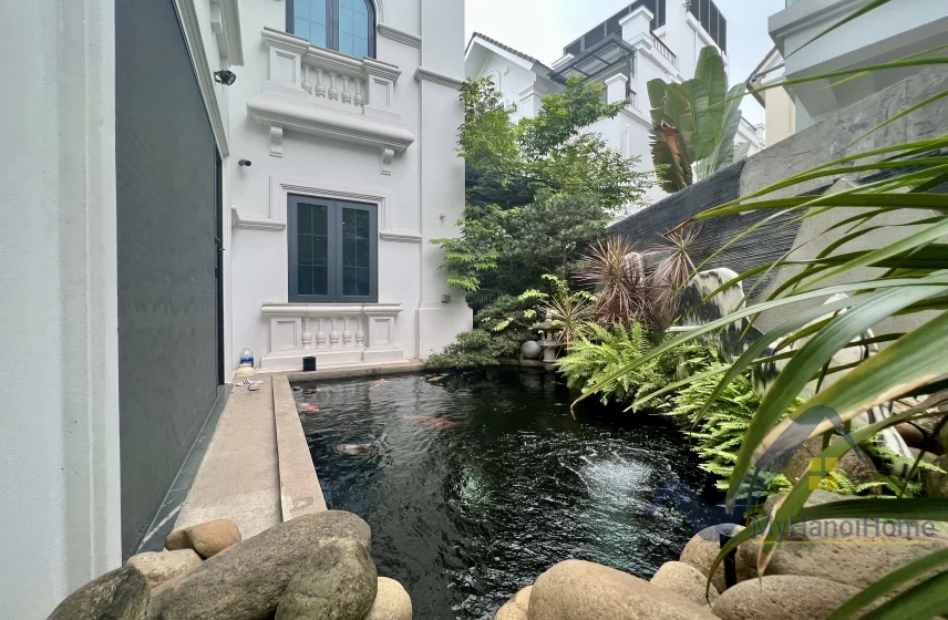 Xem ảnh 5: Ảnh 5: Biệt thự cho thuê Vinhomes Riverside đơn lập nội thất Indochine