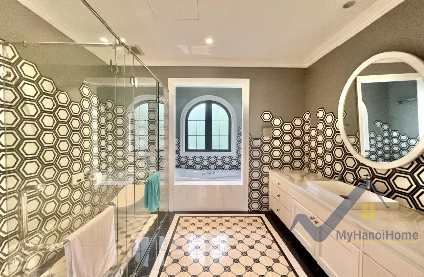 Xem ảnh 11: Ảnh 11: Biệt thự cho thuê Vinhomes Riverside đơn lập nội thất Indochine