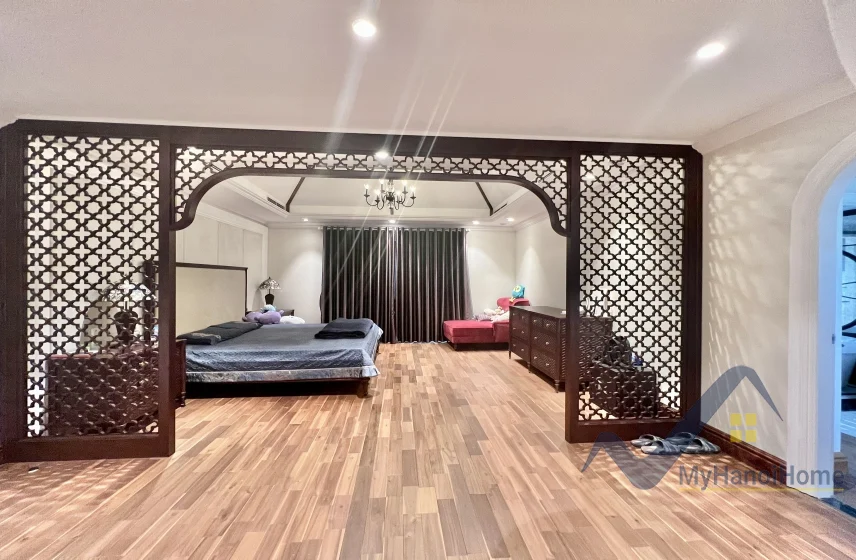 Xem ảnh 18: Ảnh 18: Biệt thự cho thuê Vinhomes Riverside đơn lập nội thất Indochine