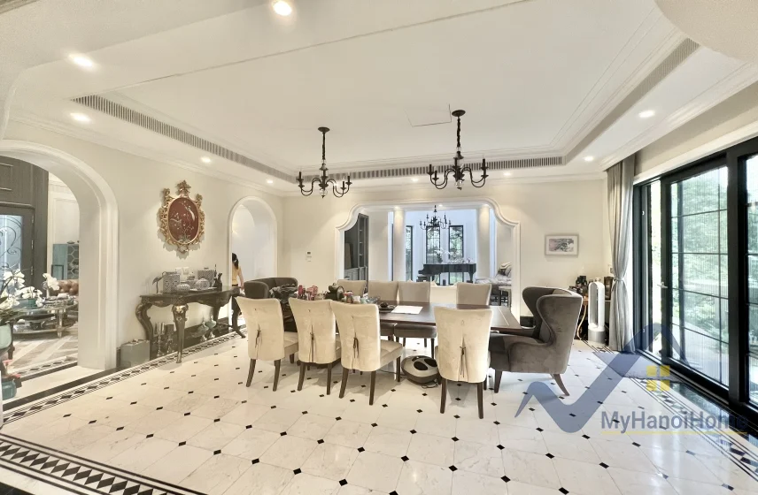 Xem ảnh 23: Ảnh 23: Biệt thự cho thuê Vinhomes Riverside đơn lập nội thất Indochine