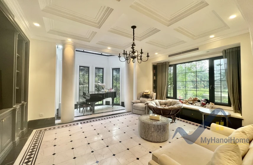 Xem ảnh 25: Ảnh 25: Biệt thự cho thuê Vinhomes Riverside đơn lập nội thất Indochine