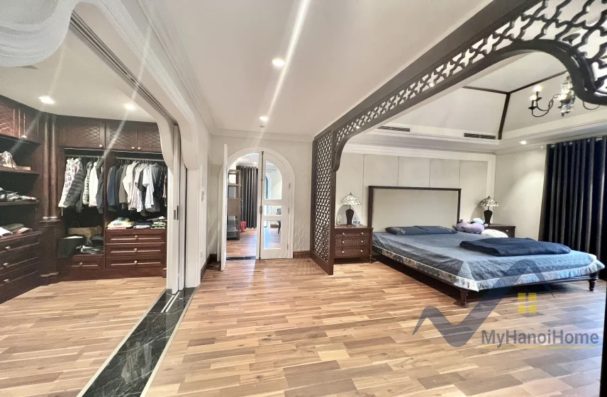 Xem ảnh 27: Ảnh 27: Biệt thự cho thuê Vinhomes Riverside đơn lập nội thất Indochine