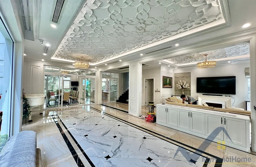 Xem ảnh 2: Ảnh 2: Biệt thự đơn lập cho thuê Vinhomes The Harmony nội thất hiện đại
