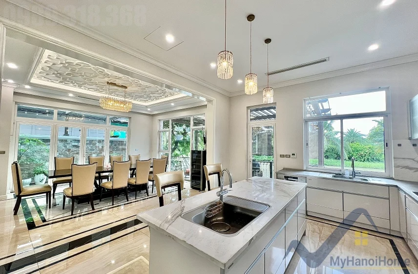Xem ảnh 31: Ảnh 31: Biệt thự đơn lập cho thuê Vinhomes The Harmony nội thất hiện đại