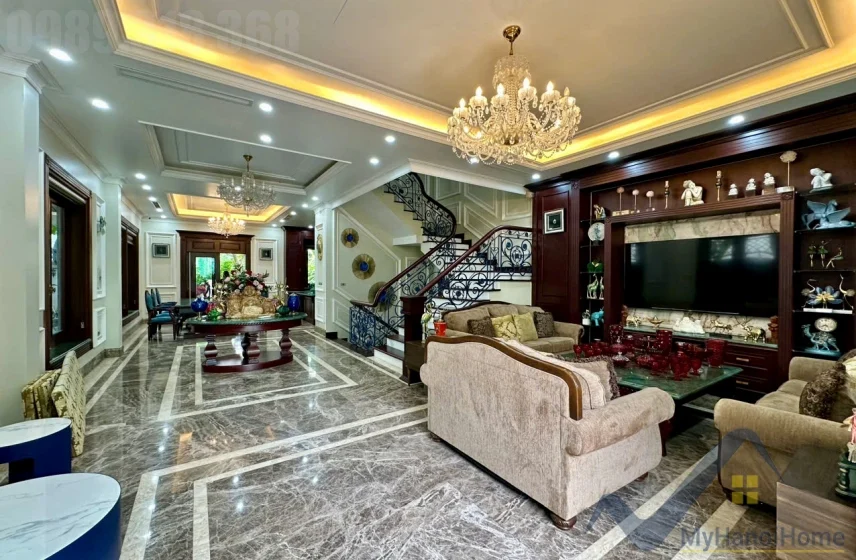 Xem ảnh 2: Ảnh 2: Biệt thự song lập Vinhomes Riverside cho thuê gần BIS, view sông