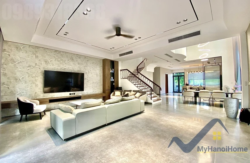 Xem ảnh 2: Ảnh 2: Cho thuê biệt thự Hoa Sữa Vinhomes Riverside đã hoàn thiện nội thất