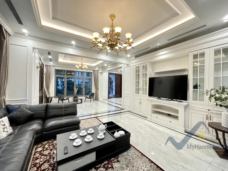 Biệt thự đơn lập Vinhomes The Harmony full nội thất cho thuê