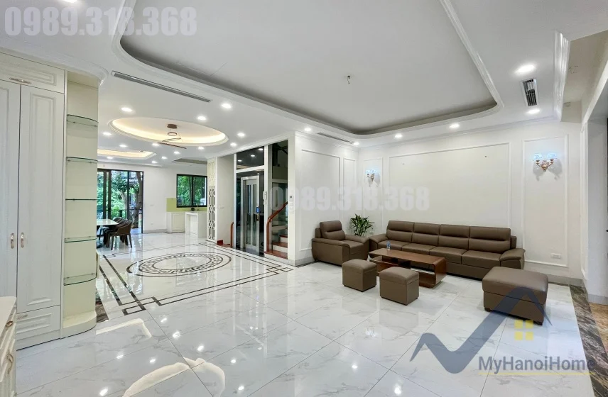 Xem ảnh 2: Ảnh 2: Cho thuê Vinhomes Riverside biệt thự song lập hoàn thiện mới