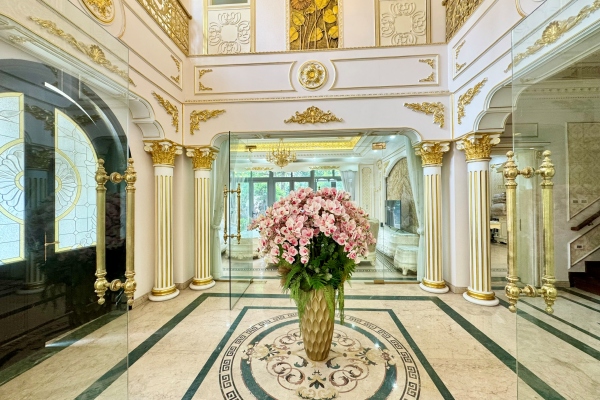 Thuê biệt thự đơn lập Vinhomes Harmony, full nội thất tân cổ điển