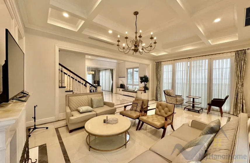 Xem ảnh 13: Ảnh 13: Thuê biệt thự đơn lập Vinhomes Riverside đủ nội thất 5PN