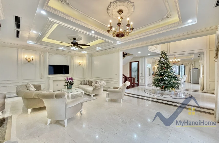 Xem ảnh 2: Ảnh 2: Thuê biệt thự Hoa Lan Vinhomes Riverside căn đơn lập full đồ