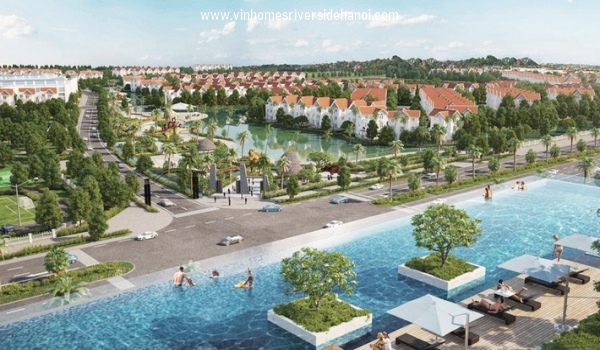 Kênh đào nhân tạo tại Vinhomes Riverside The Harmony