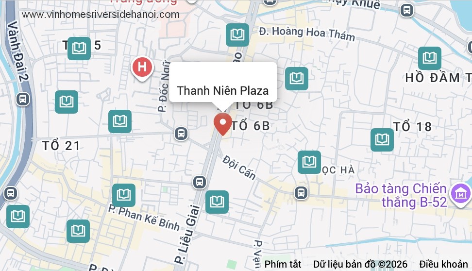Vị trí dự án: Công trình cao ốc Thanh niên Plaza, Phường Ngọc Hà