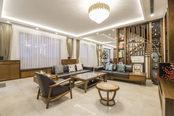 Biệt thự đơn lập cho thuê Vinhomes Riverside full nội thất