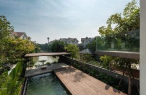 Biệt thự đơn lập Vinhomes Riverside cho thuê có bể bơi