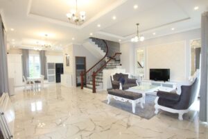 Thuê biệt thự song lập Vinhomes Riverside nội thất đầy đủ
